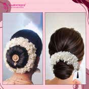 Majestique Scented Artificial Jasmine Mogra Gajra Phool Scrunchies