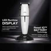 JRL Professional Cordless Hair Clipper with Reset IQ & Smart-Clip Technology - Ghost White