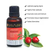 Soulflower Coldpressed Rosehip Carrier Oil - (30ml)
