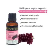 Soulflower Coldpressed Grapeseed Carrier Oil - (30ml)