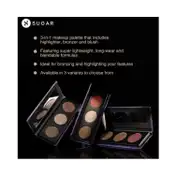 SUGAR Cosmetics Contour De Force Face Palette - 01 Subtle Summit (12.5 g)