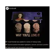 SUGAR Cosmetics Contour De Force Face Palette - 01 Subtle Summit (12.5 g)