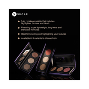 SUGAR Cosmetics Contour De force Mini Highlighter - 02 Vivid Victory (12 g)