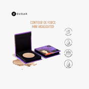 SUGAR Cosmetics Contour De Force Mini Highlighter - 01 Champagne Champion (Champagne Gold) (4 g)