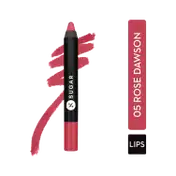 SUGAR Cosmetics Matte As Hell Crayon Lipstick - 05 Rose Dawson (Rose Pink) (2.8 g)
