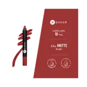 SUGAR Cosmetics Matte As Hell Crayon Lipstick - 08 Jackie Brown (Reddish Brown) (2.8 g)