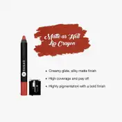 SUGAR Cosmetics Matte As Hell Crayon Lipstick - 11 Elle Woods (Brown Nude) (2.8 g)