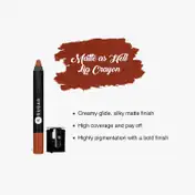 SUGAR Cosmetics Matte As Hell Crayon Lipstick - 16 Claire Underwood (Burnt Orange) (2.8 g)