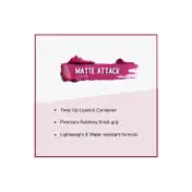 SUGAR Cosmetics Matte Attack Transferproof Lipstick - 17 Grateful Red (Bluish Red-Cool-Toned Red) (2g)