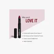 SUGAR Cosmetics Matte Attack Transferproof Lipstick - 17 Grateful Red (Bluish Red-Cool-Toned Red) (2g)
