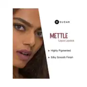 SUGAR Cosmetics Mettle Liquid Lipstick - 03 Estella (Neutral Pinky Brown) (7 ml)