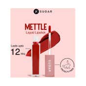 SUGAR Cosmetics Mettle Liquid Lipstick - 04 Sirius (Cherry Red) (7 ml)