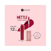SUGAR Cosmetics Mettle Liquid Lipstick - 10 Mimosa (Deep Pinkish Red with Blue Undertone) (7 ml)