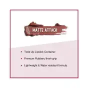 SUGAR Cosmetics Matte Attack Transferproof Lipstick - 09 The Peach Boys (Midtoned Peach with hints of red and brown) (2g)