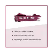 SUGAR Cosmetics Matte Attack Transferproof Lipstick - 13 Plums N Roses (Deep Reddish Plum) (2 g)
