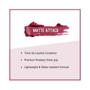 SUGAR Cosmetics Matte Attack Transferproof Lipstick - 15 Salmon Republic (Deep Salmon Pink) (2 g)