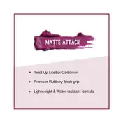 SUGAR Cosmetics Matte Attack Transferproof Lipstick - 03 The Grandberries (Dark Berry) (2 g)