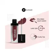 SUGAR Cosmetics Smudge Me Not Liquid Lipstick - 16 Bare Flair (Rose Brown) (4.5 ml)