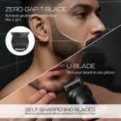 Zlade Jaws Alpha Rechargeable All-in-One Beard Trimmer 4 Interchangeable Heads