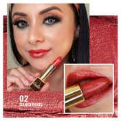 Oulac Metallic Shine Lipstick - 02-Dangerous (4.3 g)