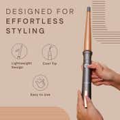 Winston Hair Curling Wand with Ptc Fast Heating & Auto Shut Off - Grey