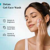Pilgrim 3% AHA + BHA + PHA Detan Gel Face Wash Exfoliates & Brightens Skin Non-Drying (100 ml)