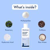 WishCare Multi Peptide Anti Hairfall Shampoo with Rosemary Boosts Hair Growth (120 ml)