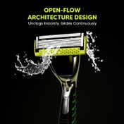 LetsShave Pro 7 World's First 7 Blade Razor for Men with Handle + 2 Blades (4 pcs)