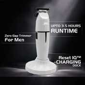 JRL Onyx 2020T-B-W Professional Cordless Trimmer with EZ-GAP T-Blade - Ghost white