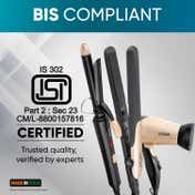 Vega Miss Versatile Styling Set Straightener, Curler & Dryer Gift Combo for Women Black (VHSS-03)