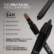 FAE BEAUTY Eye-Deal Intense Gel Kajal With Sharpener & Fine Bristle Brush Shade - Brown Sugar (0.35 g)