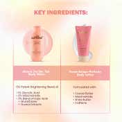 mCaffeine Sweet Escape Body Lotion,Guava Tini De-Tan Body Wash Floral-Fresh & Luxe Body Care Duo (2 pcs)