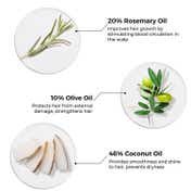 Brillare 20% Rosemary Oil Shots with 10% Olive Oil Reduces Hair Fall and Boosts Growth (48 ml)