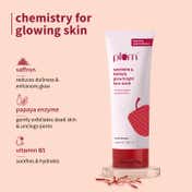 Plum Saffron & Papaya Glow Bright Face Wash (100ml)