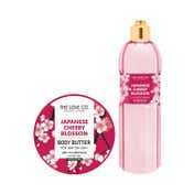 THE LOVE CO. Japanese Cherry Blossom Shower Gel + Body Butter Pack of 2 Combo