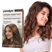 Paradyes Semi-Permanent Hazel Brown Glossy Hair Tint Enriched with Herbal Extract - Light Brown