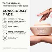 KERASTASE Gloss Absolu Crème Anti-Frizz Mask, Medium to Thick Hair, 4-Days Anti-Frizz (200 ml)