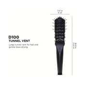 Denman Large Tunnel Vent Brush D100 - Black