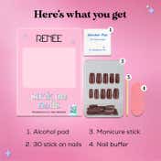 RENEE Stick On Nails - Glossy Nails 10 (Pack of 30)