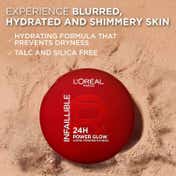 L'Oreal Paris Infallible 24H Power Glow Finishing Powder - Medium (9.5 g)