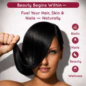 Purna Gummies Hair Biotin Sugar Free Gummies For Hair, Nails & Skin - Cranberry Flavour (30 Pcs)
