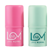 Love Momma Super Rich Lip Balm Combo Free Macramé Pouch - Rose & Basil (2 pcs)