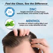 Mancode Zinc + Menthol Anti-Dandruff Shampoo for Men (400 ml)