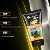 Garnier Men Power White Double Action Charcoal Face Wash (150g)