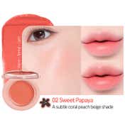 Etude Fruity Lip & Cheek Blur Balm - 02 Sweet Papaya (2.3 g)