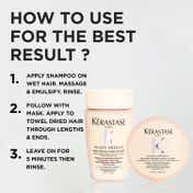 KERASTASE Gloss Absolu Crème Anti-Frizz Shampoo, Medium to Thick Hair, 4-Days Anti-Frizz (80 ml)