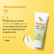 Fixderma Shadow Sun Burn Gel with 20% Aloe Vera Gel & Vitamin E Sunburn Cream for Face (75 g)