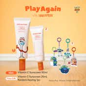 Innisfree Vitamin C Sunscreen - (50ml + 25ml + Free Toy Story Keychain) (3 pcs)