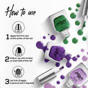 RENEE Glitterati Nail Paint - Glitter Rouge (10 ml)