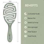 Ikonic Me Vent Brush Spiral IKM-2119 - Jade Green